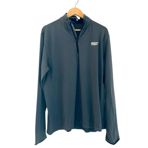 Greyson Clothiers Cadillac Tate Men's Grey Quarter-Zip Large Golf NWT RARE - Picture 4 of 15